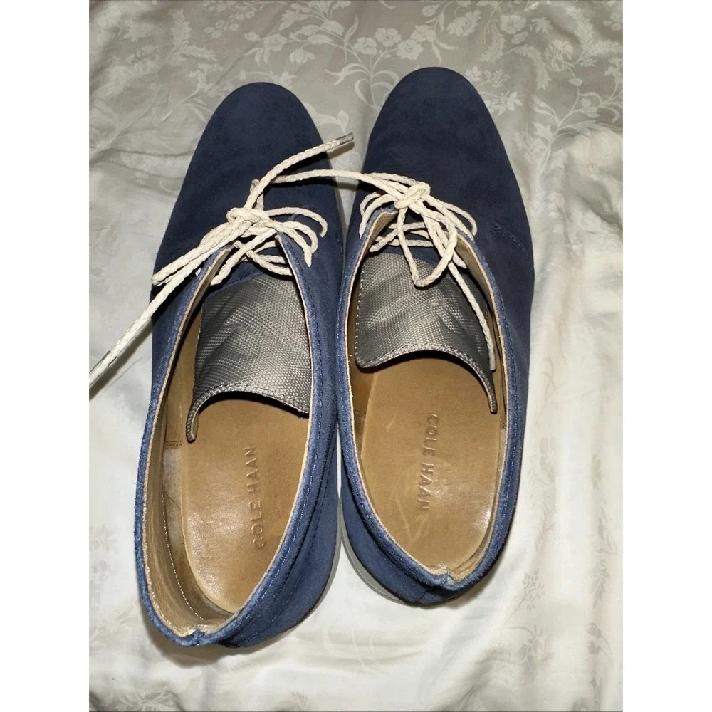 Cole Haan Lunargrand Chukka Boots Mens 13M Blue Suede